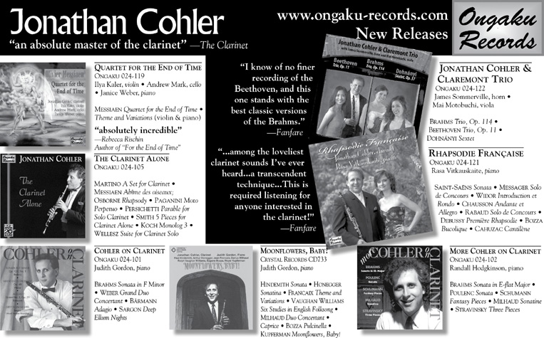 Clarinet Ad Half Page